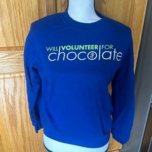 Chicago Volunteer Chocolate Run Sweatshirt, size large